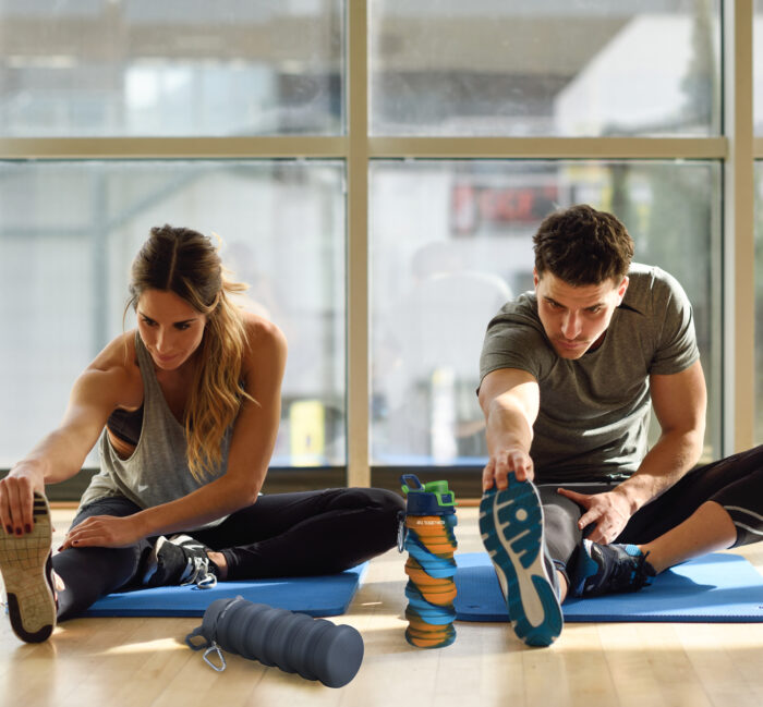 All Together Bidon - Waterfles - Orange & Blue + Dark Gray