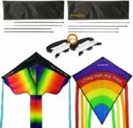 2x Regenboog vliegers met draagtas - Afbeelding 3