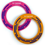 2x All Together Frisbee Ring: Orange & Pink
