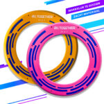 2x All Together Frisbee Ring: Orange & Pink